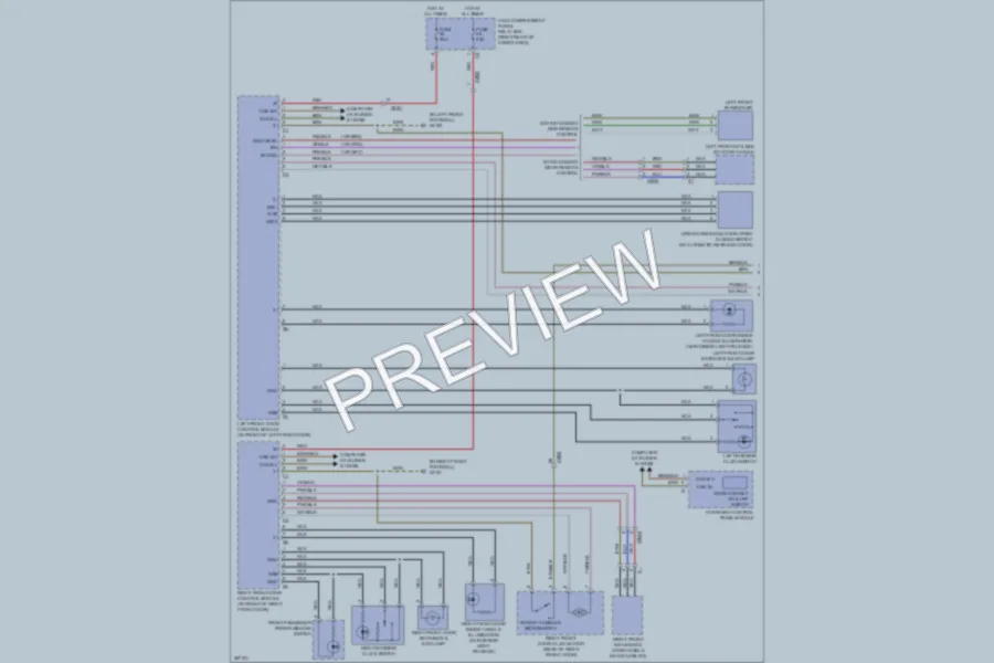 2012 MercedesBenz R350 Anti Theft wiring diagram preview