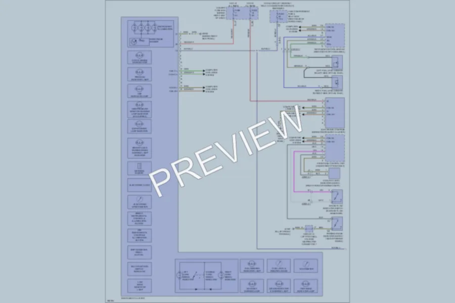 2012 MercedesBenz R350 Instrument Cluster wiring diagram preview