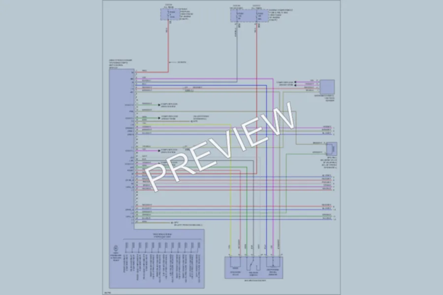 2012 MercedesBenz R350BLUETEC Anti Lock Brakes wiring diagram preview