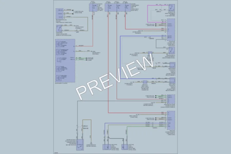 2012 MercedesBenz R350BLUETEC Warning Systems wiring diagram preview