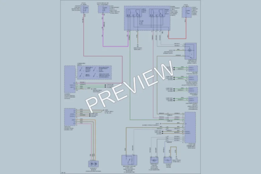 2012 MercedesBenz R350BLUETEC Wiper Washer wiring diagram preview