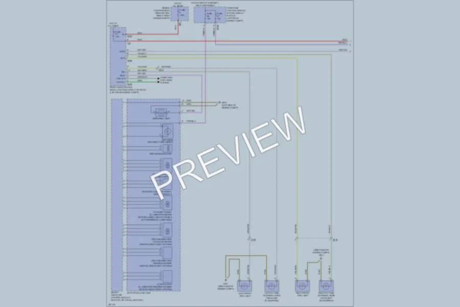 2012 MercedesBenz S350BLUETEC Headlights wiring diagram preview