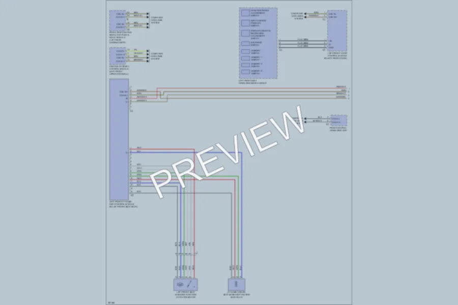 2012 MercedesBenz S350BLUETEC Memory Systems wiring diagram preview