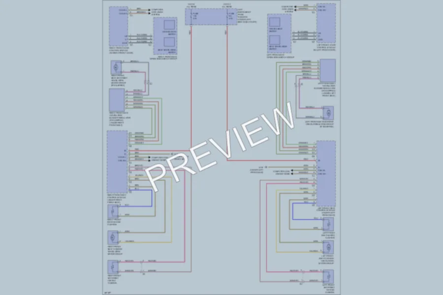 2012 MercedesBenz S350BLUETEC Power Seats wiring diagram preview