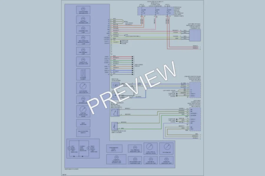 2012 MercedesBenz S400HYBRID Instrument Cluster wiring diagram preview