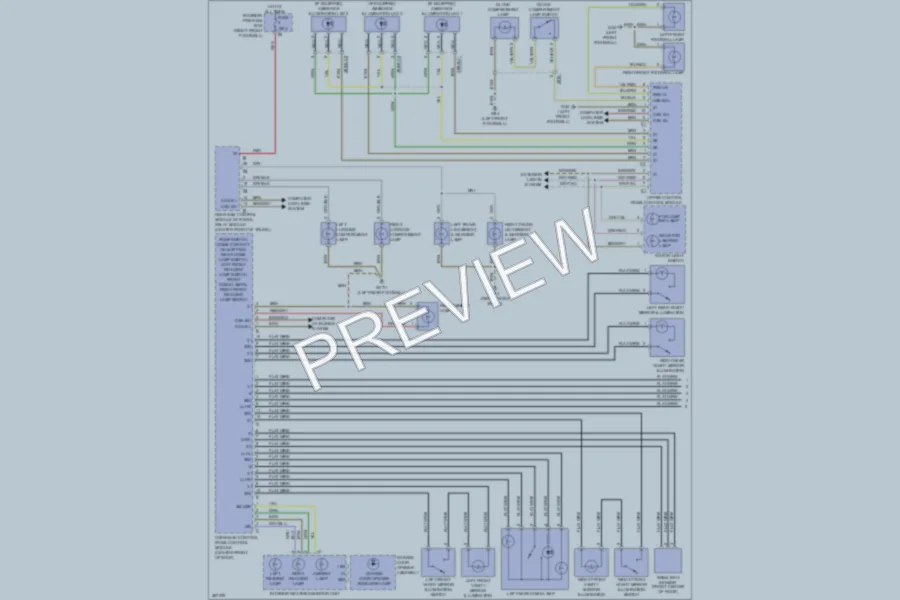 2012 MercedesBenz S400HYBRID Interior Lights wiring diagram preview