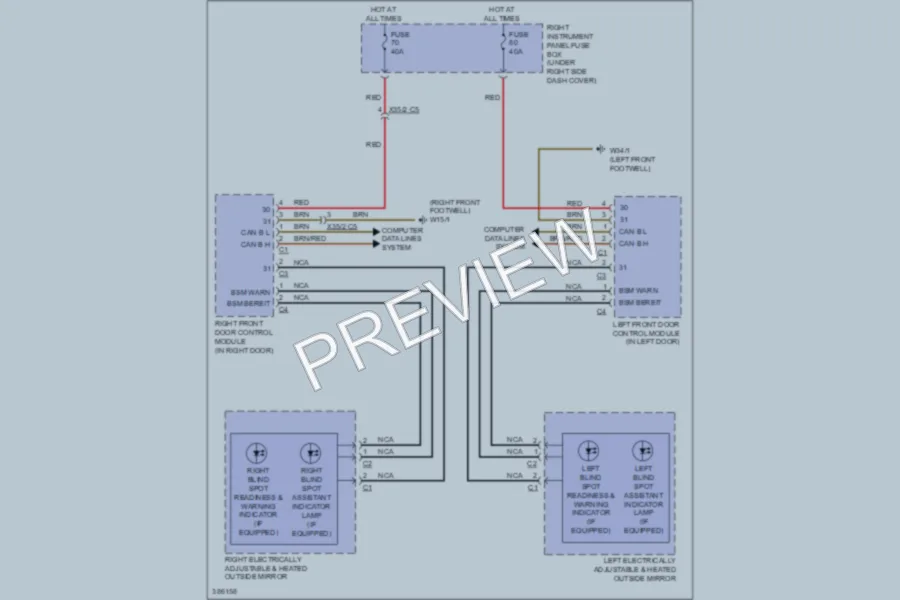 2012 MercedesBenz S400HYBRID Navigation wiring diagram preview