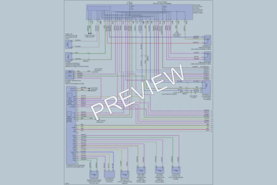 2012 MercedesBenz S550 Air Conditioning wiring diagram preview