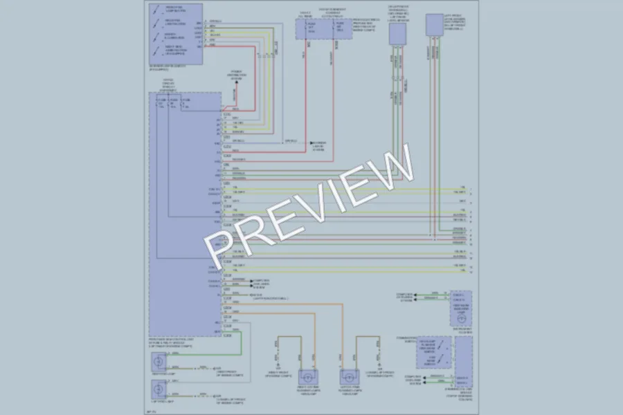 2012 MercedesBenz S550 Headlights wiring diagram preview