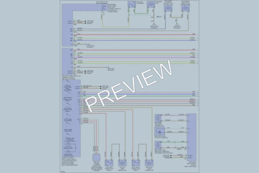 2012 MercedesBenz S550 Interior Lights wiring diagram preview