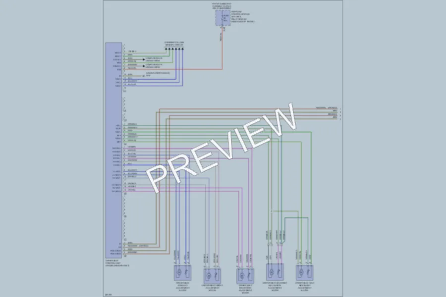 2012 MercedesBenz S550 Memory Systems wiring diagram preview