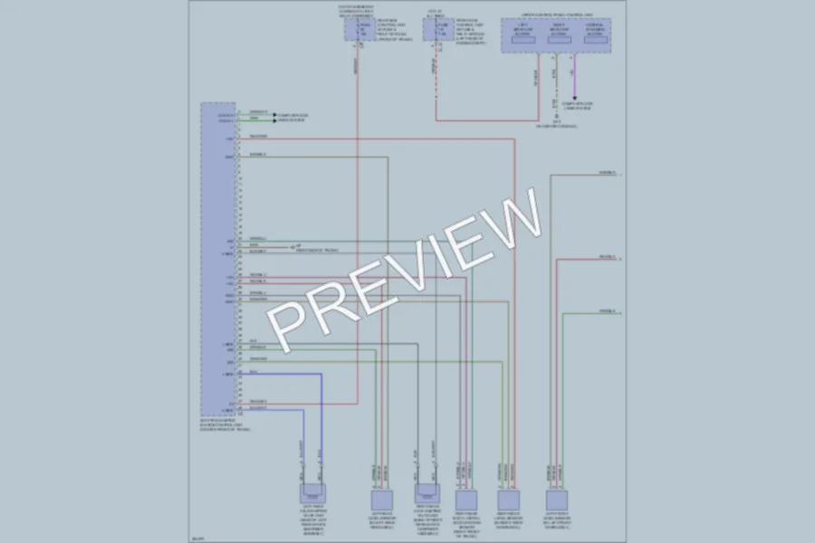 2012 MercedesBenz SLK250 Electronic Suspension wiring diagram preview