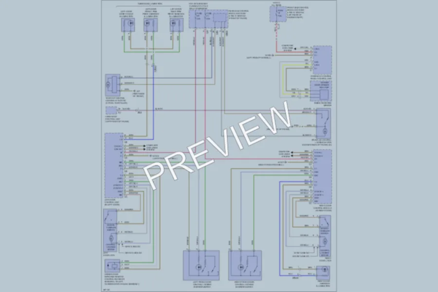 2012 MercedesBenz SLK250 Power Door Locks wiring diagram preview