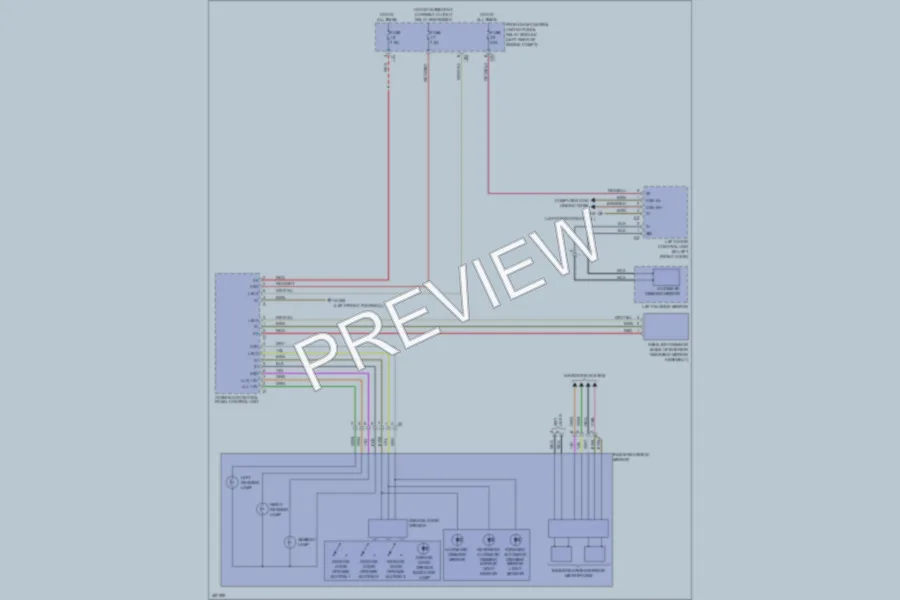 2012 MercedesBenz SLK250 Power Mirrors wiring diagram preview