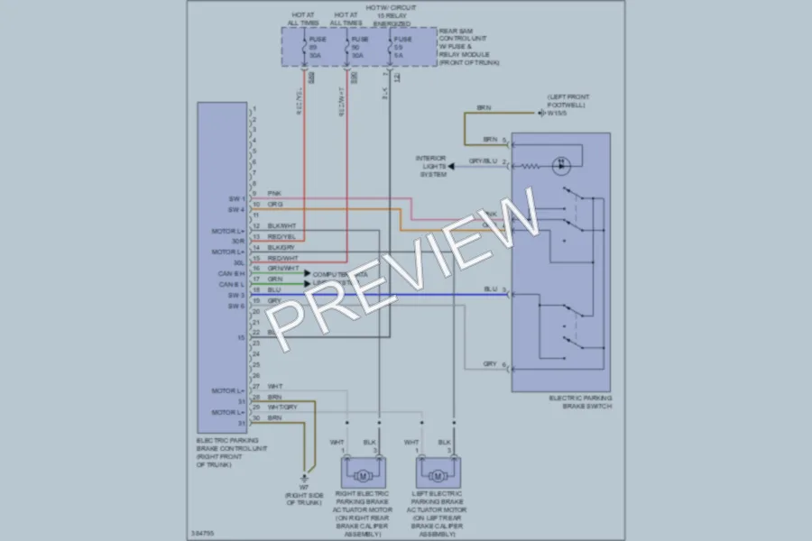 2012 MercedesBenz SLK250 Shift Interlock wiring diagram preview