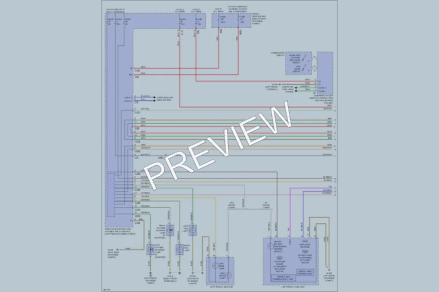 2012 MercedesBenz SLK350 Headlights wiring diagram preview
