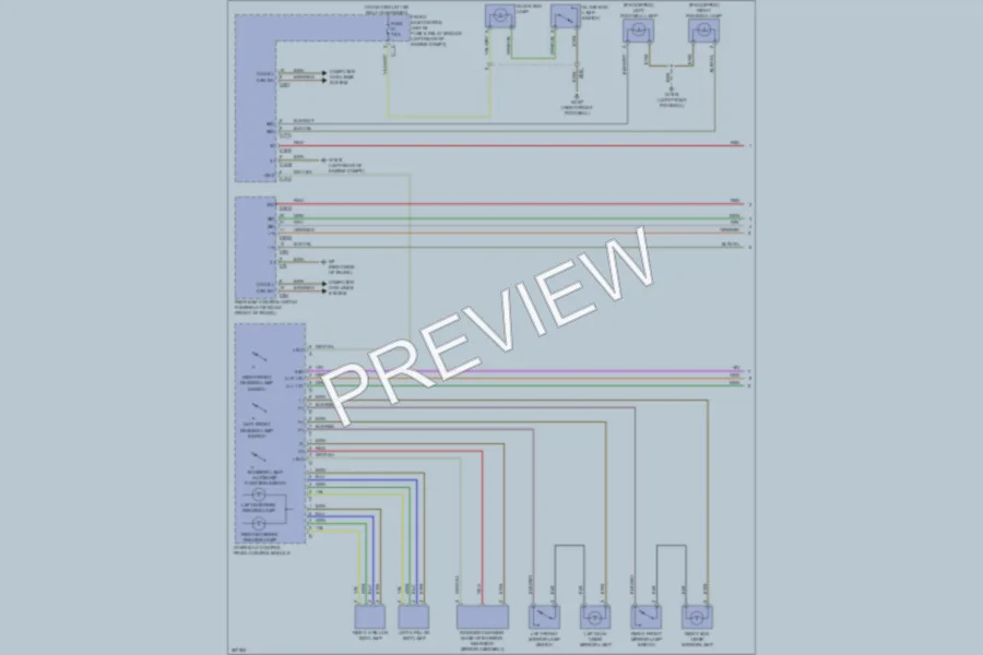 2012 MercedesBenz SLK350 Interior Lights wiring diagram preview