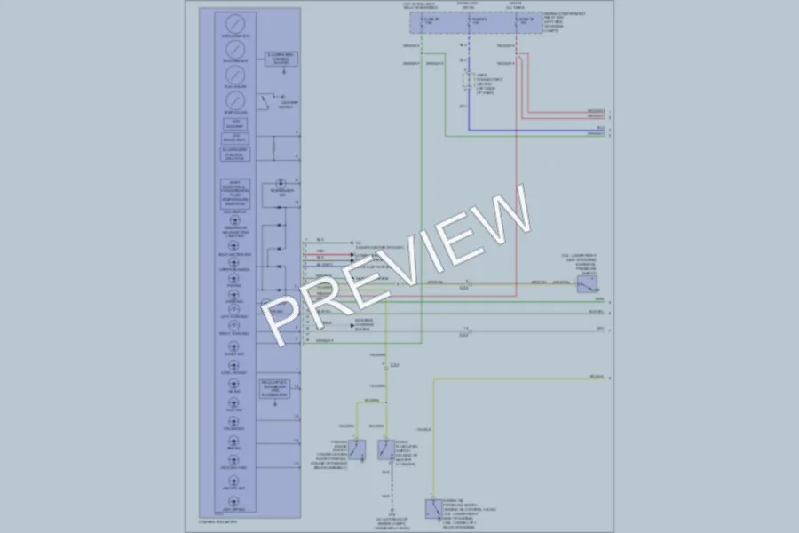 2012 Mitsubishi Eclipse Instrument Cluster wiring diagram preview