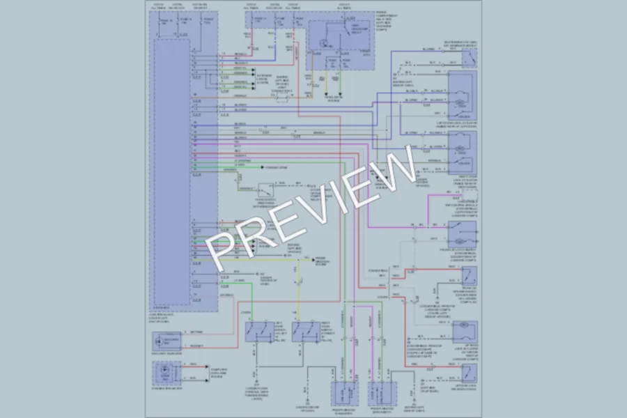 2012 Mitsubishi Eclipse Power Door Locks wiring diagram preview