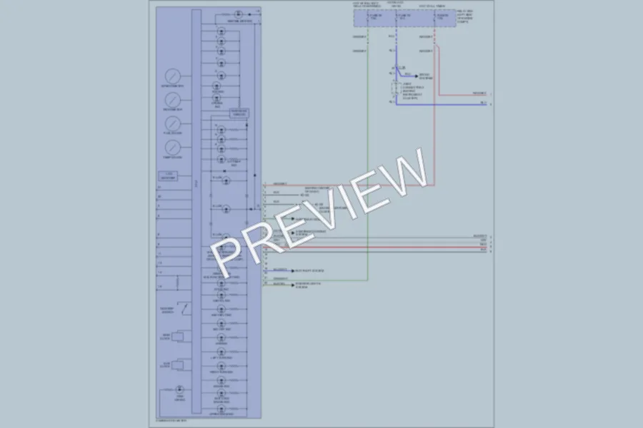 2012 Mitsubishi Galant Instrument Cluster wiring diagram preview