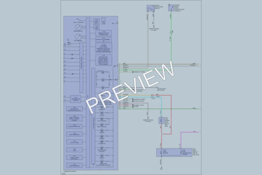 2012 Mitsubishi LancerSportback Instrument Cluster wiring diagram preview