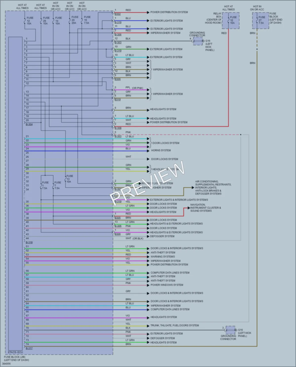 2012 Mitsubishi iMiEV Body Control Modules wiring diagram preview
