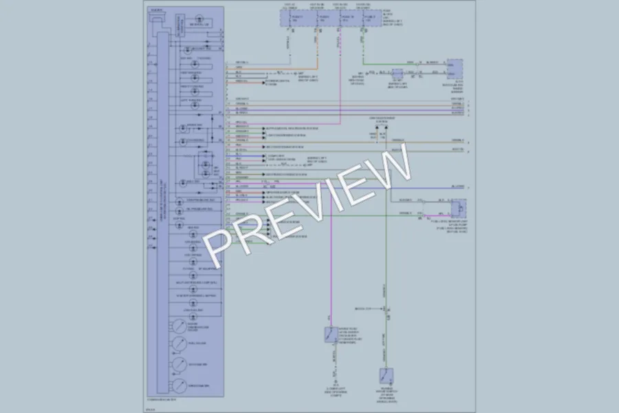 2012 Nissan Altima Instrument Cluster wiring diagram preview