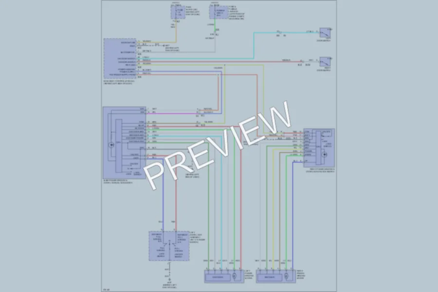 2012 Nissan Altima Power Windows wiring diagram preview