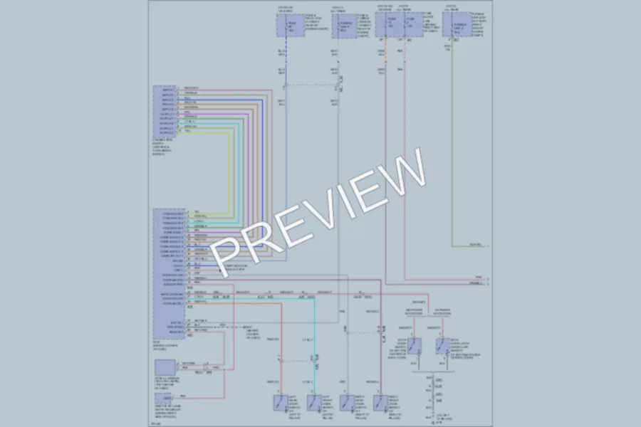 2012 Nissan Armada Headlights wiring diagram preview