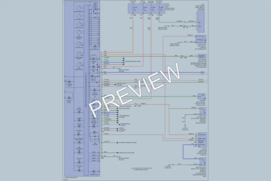 2012 Nissan Armada Instrument Cluster wiring diagram preview