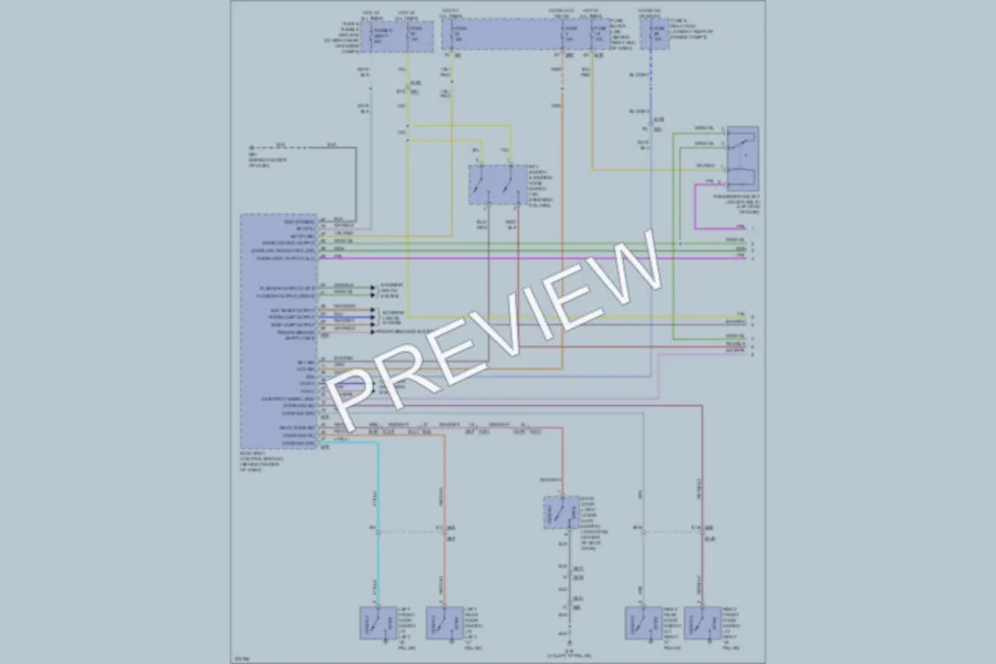 2012 Nissan Armada Power Door Locks wiring diagram preview