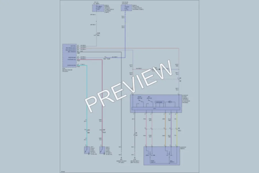 2012 Nissan Armada Power Top Sunroof wiring diagram preview