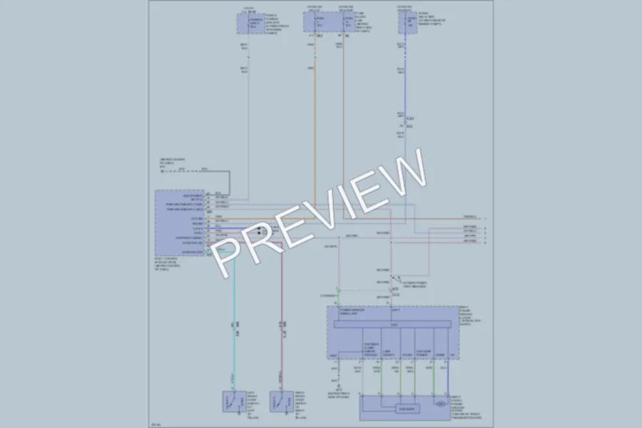 2012 Nissan Armada Power Windows wiring diagram preview