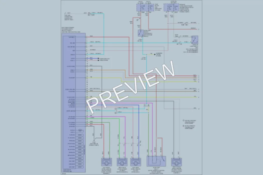 2012 Nissan Frontier Anti Lock Brakes wiring diagram preview
