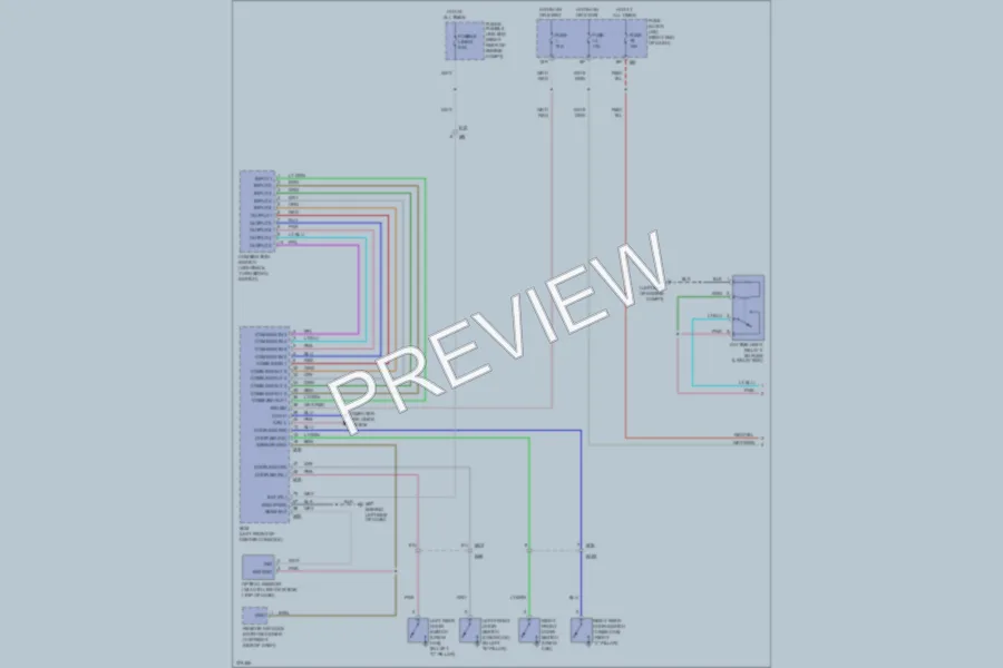 2012 Nissan Frontier Headlights wiring diagram preview