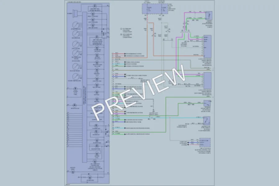 2012 Nissan Frontier Instrument Cluster wiring diagram preview