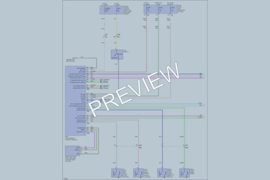 2012 Nissan Frontier Power Door Locks wiring diagram preview