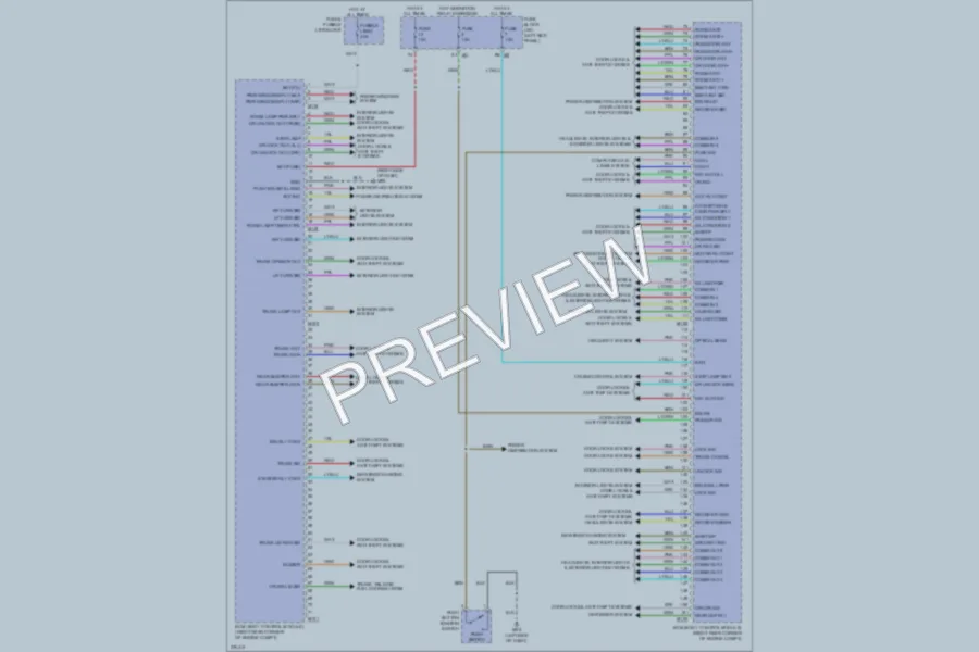 2012 Nissan GTR Body Control Modules wiring diagram preview