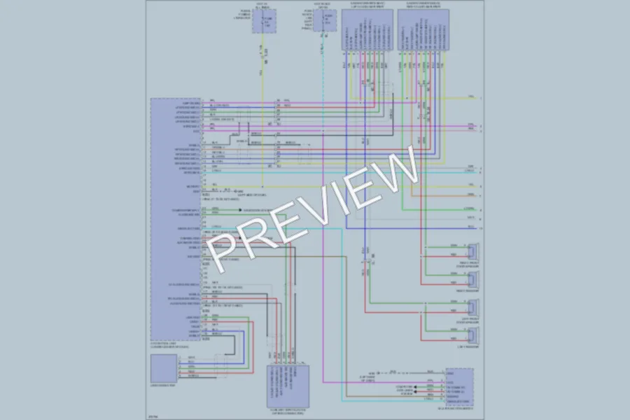 2012 Nissan GTR Navigation wiring diagram preview