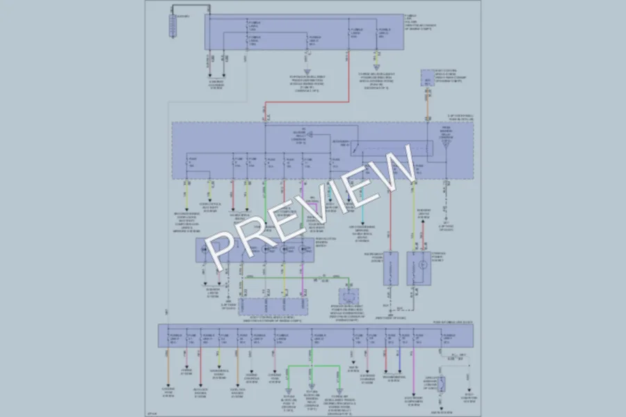 2012 Nissan GTR Power Distribution wiring diagram preview