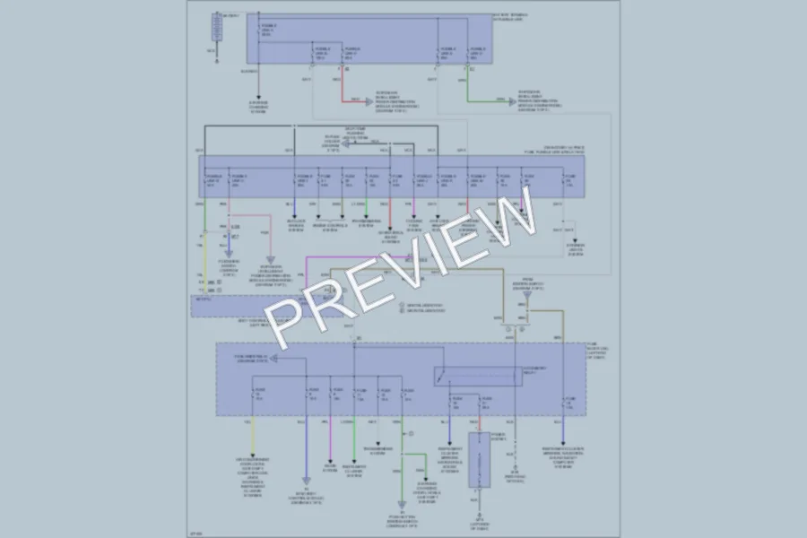 2012 Nissan JUKE Power Distribution wiring diagram preview