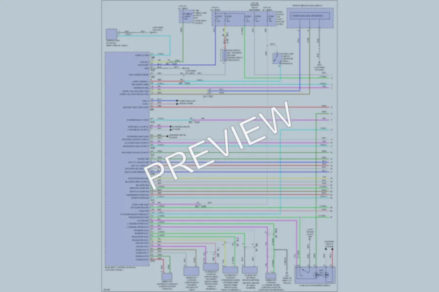 2012 Nissan JUKE Power Door Locks wiring diagram preview