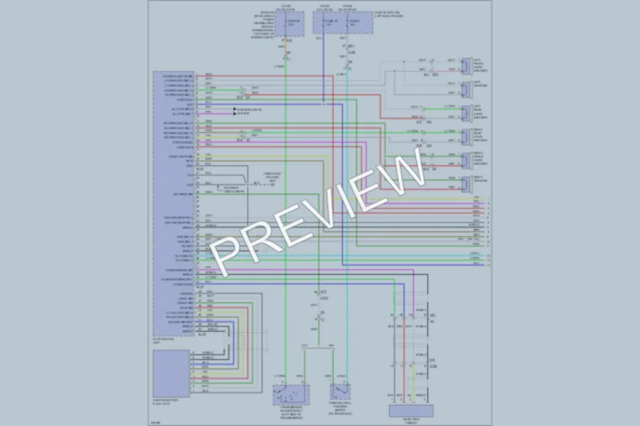 2012 Nissan JUKE Radio wiring diagram preview