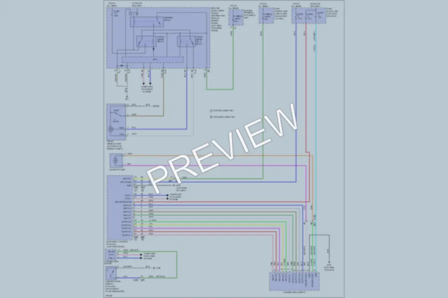 2012 Nissan JUKE Wiper Washer wiring diagram preview