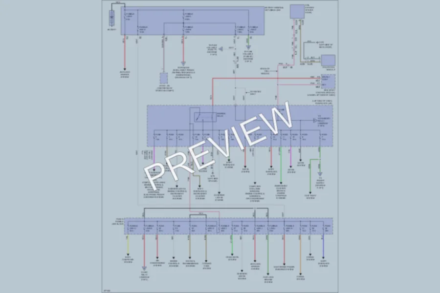 2012 Nissan LEAF Power Distribution wiring diagram preview