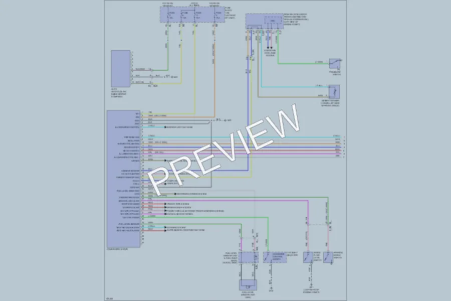 2012 Nissan Murano Instrument Cluster wiring diagram preview