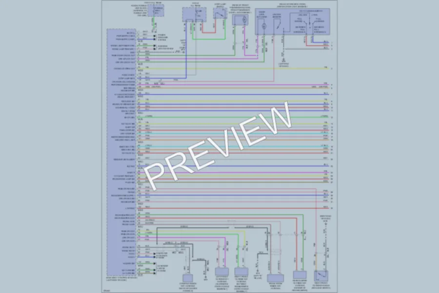 2012 Nissan Murano Power Door Locks wiring diagram preview