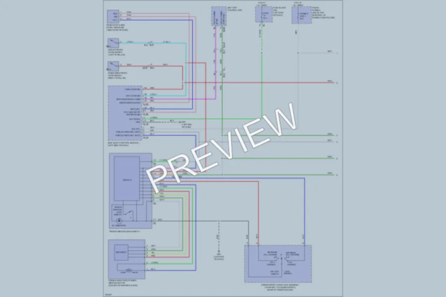 2012 Nissan Murano Power Windows wiring diagram preview