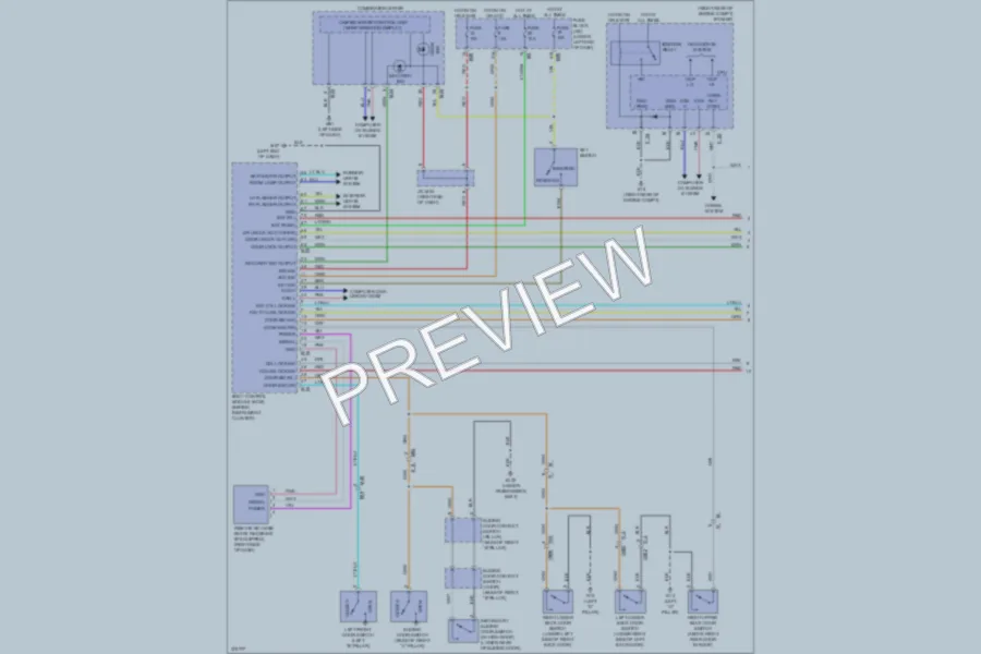 2012 Nissan NV1500 Power Door Locks wiring diagram preview
