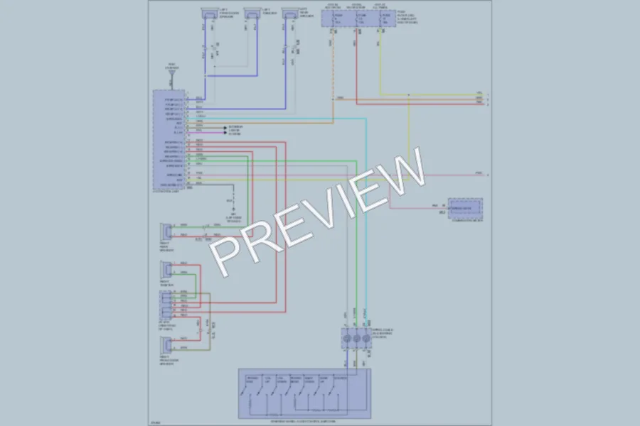 2012 Nissan NV3500HD Navigation wiring diagram preview